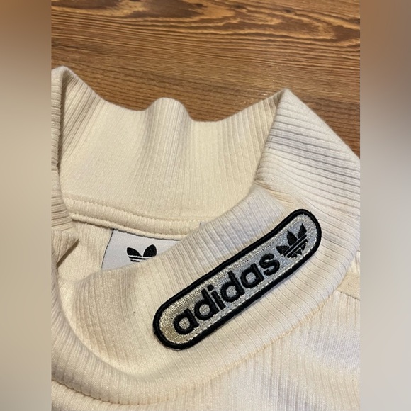 ADIDAS RETRO LUXURY CROPPED LONG SLEEVE TEE Size L - Picture 6 of 12